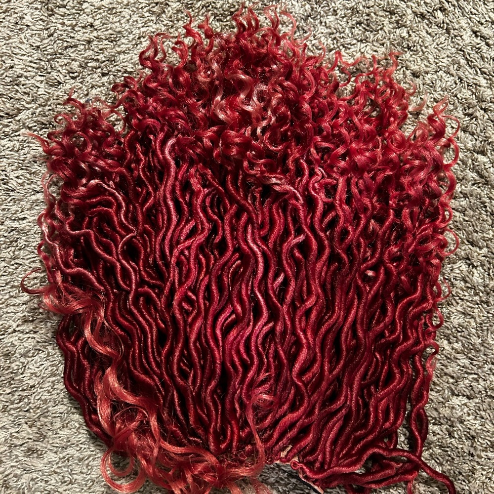 Vibrant Red Curly Hair wig